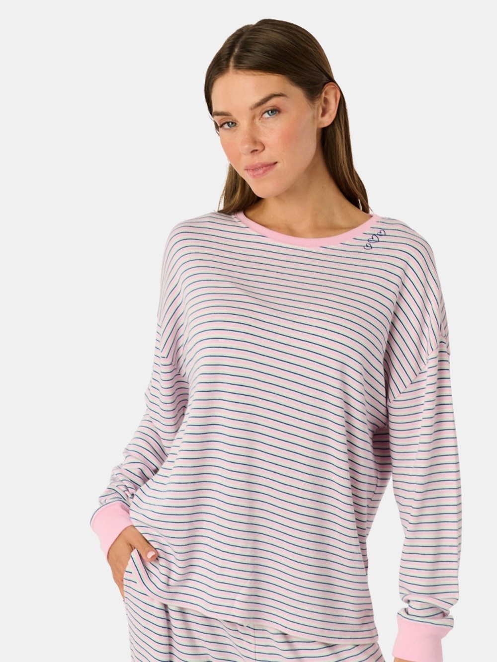 Striped Brynn Oversized Tee Striped Brynn Oversized Tee